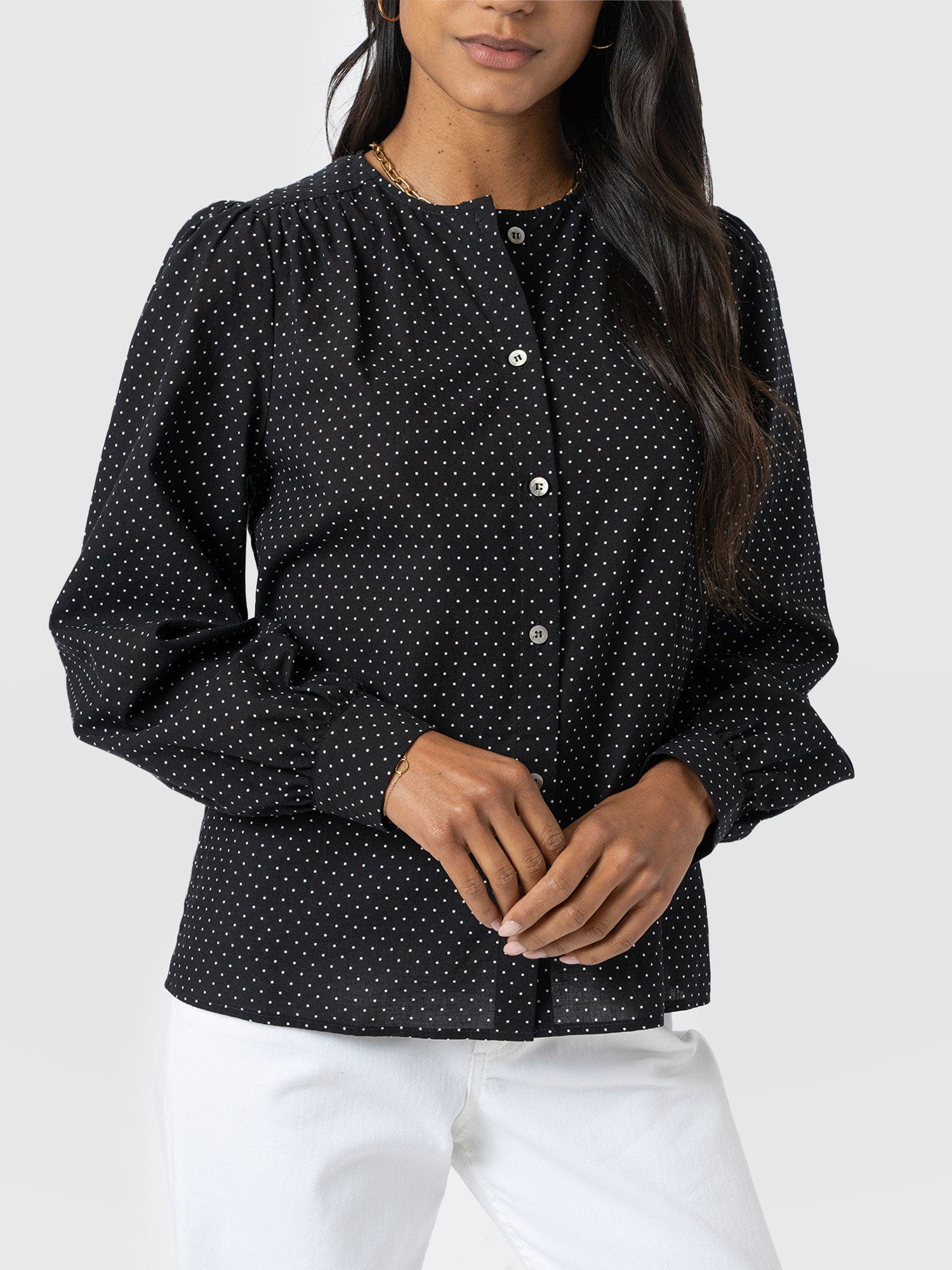 Amelie Blouse - Polka Dot - Women's Blouses | Saint + Sofia® EU